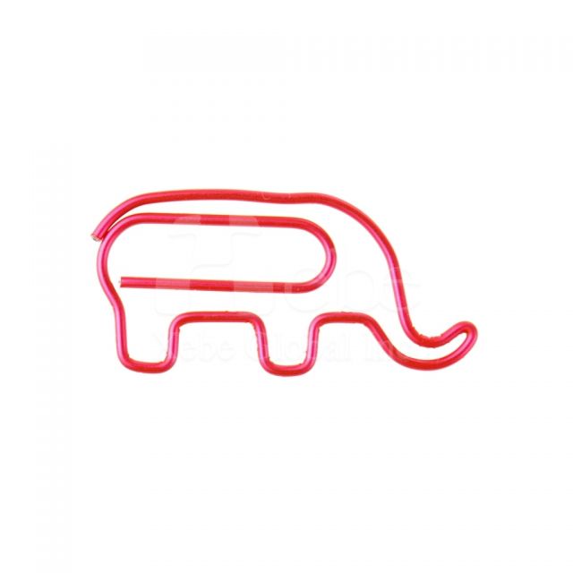 Elephant shaped paperclip 