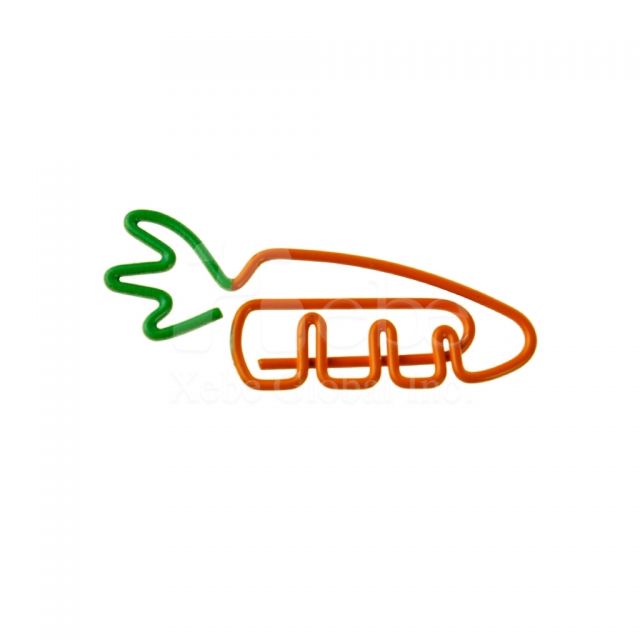 Two colors carrot paperclip