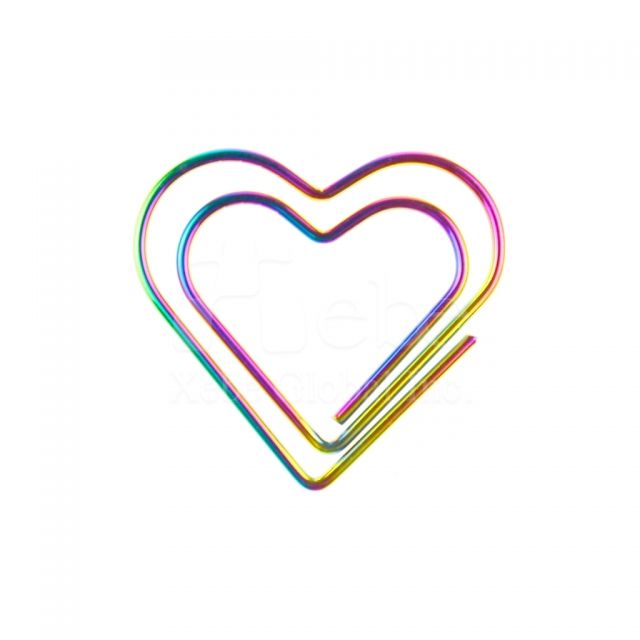 Colorful heart paperclip 