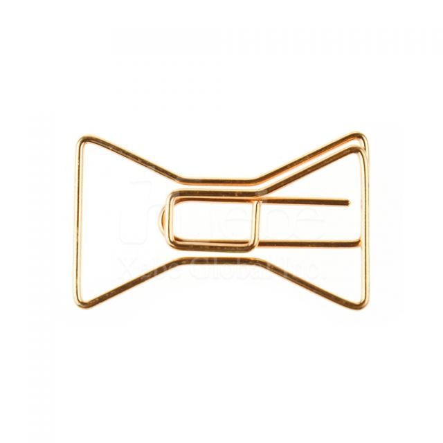 Ribbon golden paperclip 