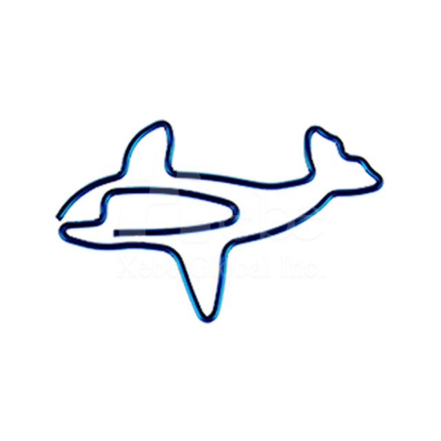 Custom whale styling paperclip