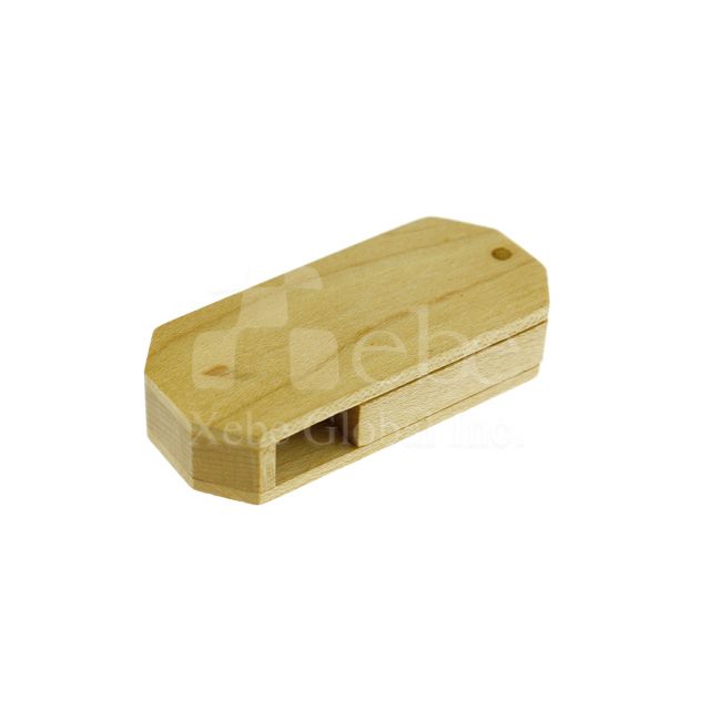 light retractable wooden USB