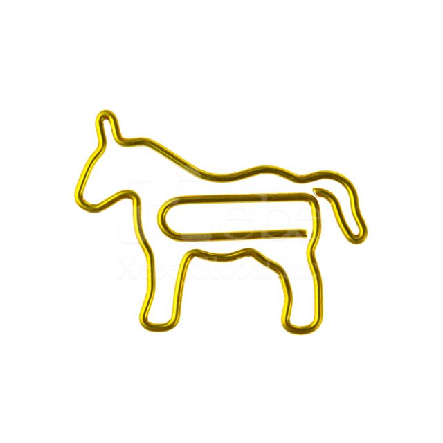 Strong horse shape custom paperclip