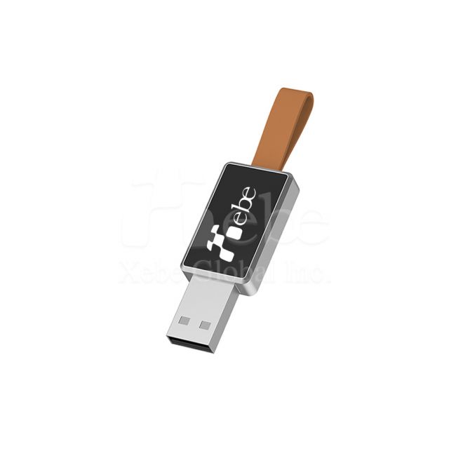 Brown Logo flashing customized flash drive