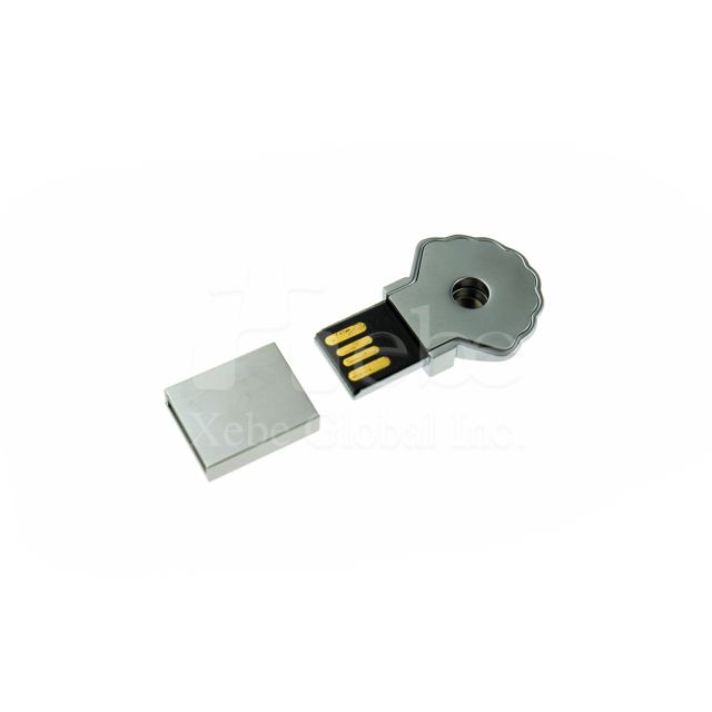 Textured Shell-Shaped Metal USB