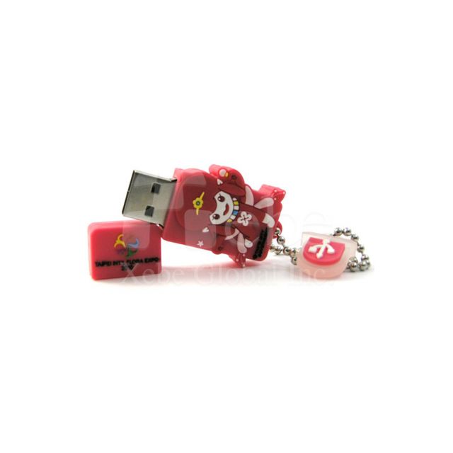 Pink genie mascot USB disk