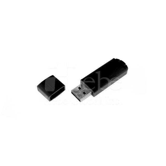 Black promotional gift USB drive