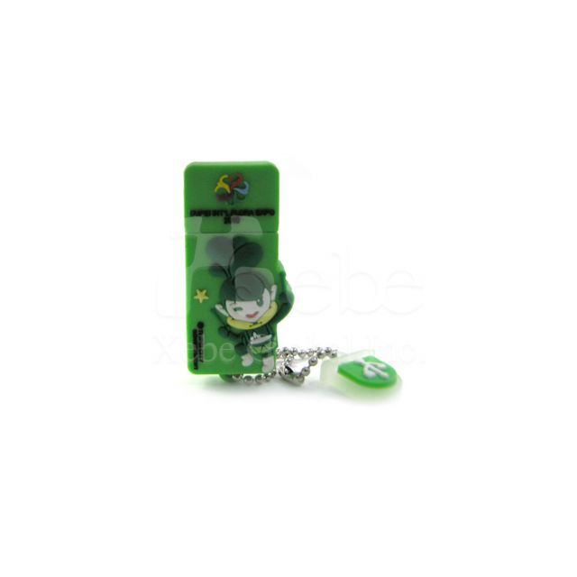 Green genie mascot USB disk