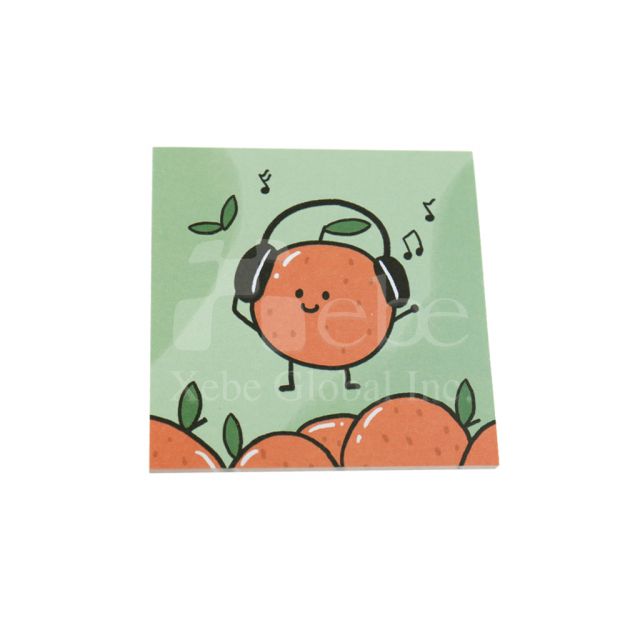 Music orange sticky note