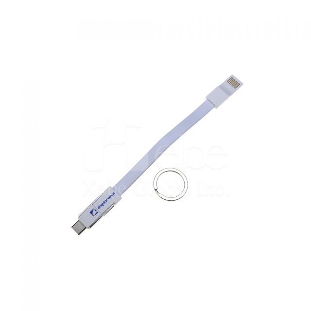 white foldable custom USB charging cable