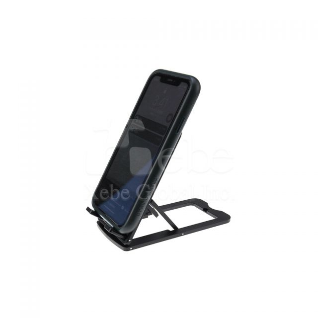 classic black foldable customized phone holder 