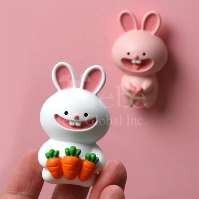 carrot rabbit 3D custom fridge magnet