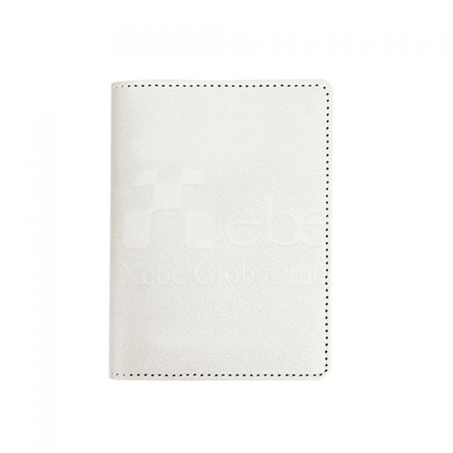 simple white customized passport holder