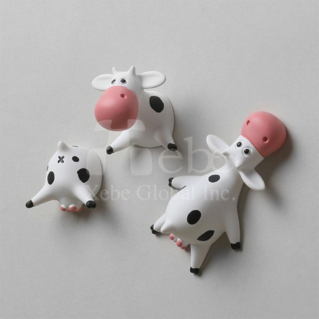 creative cow bottom customized fridge magnet
