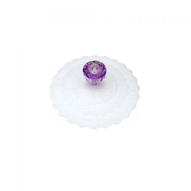 purple diamond customized cup lid