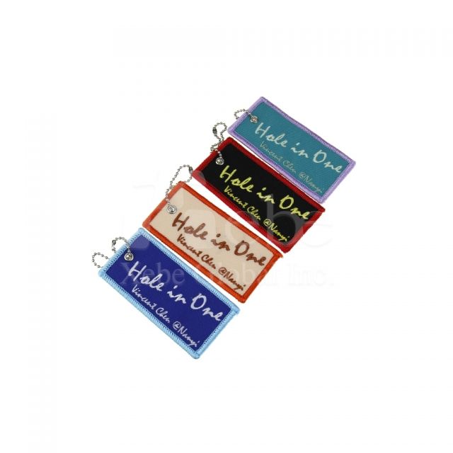 customized electric embroidery word luggage tag