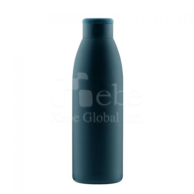 customized dark blue stainless steel bottle