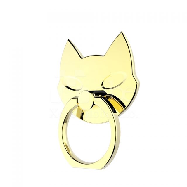 customized metal cat phone ring stand