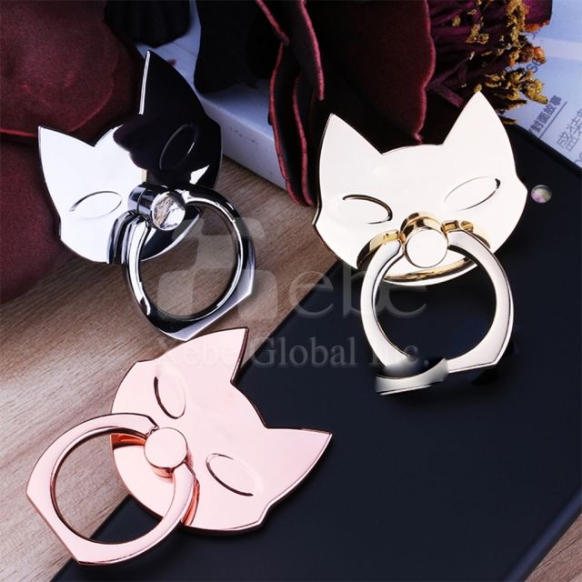 customized cat shape phone ring stand