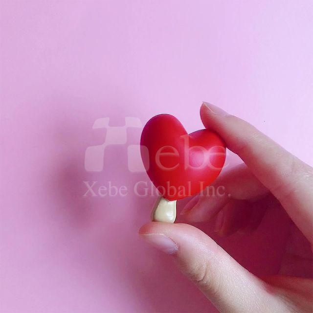 red heart 3D custom fridge magnet