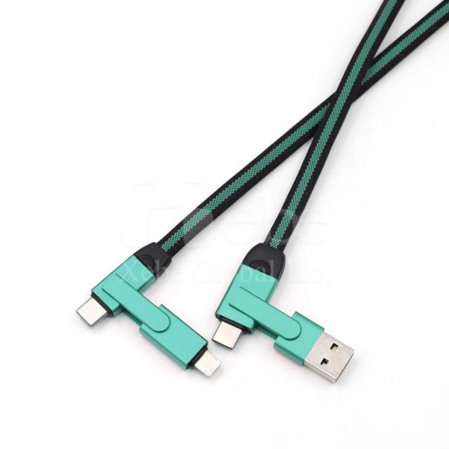 double head custom USB charging cable