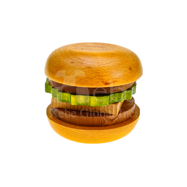 hamburger customized wooden coasters