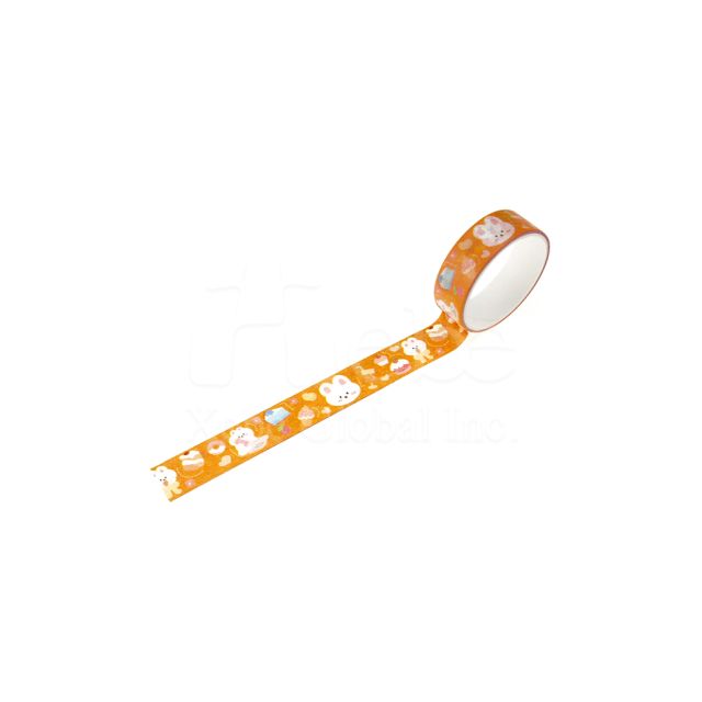 orange rabbit customized washi tape