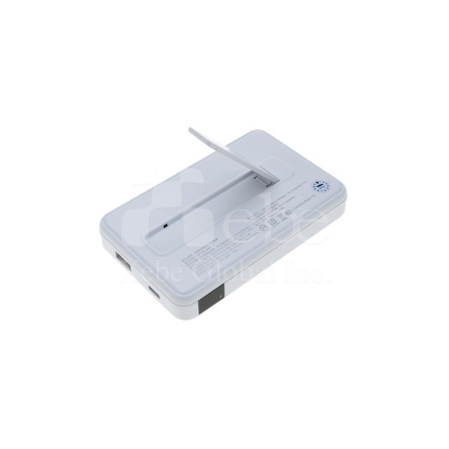 white holder custom portable charger