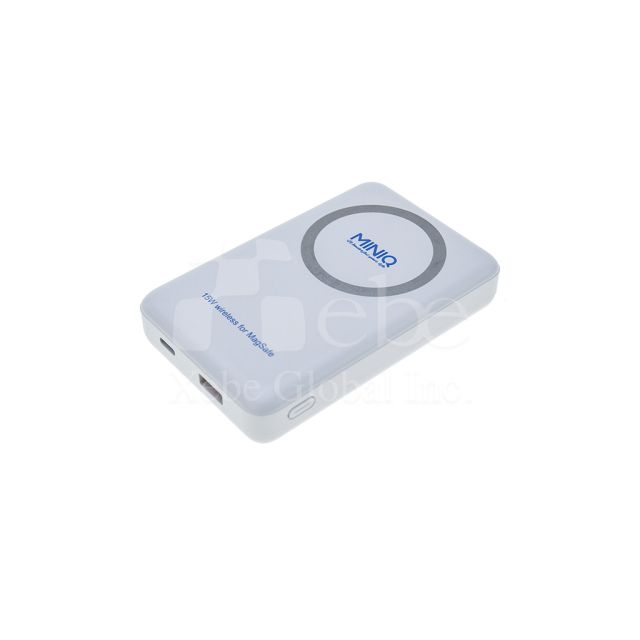 white holder custom portable charger