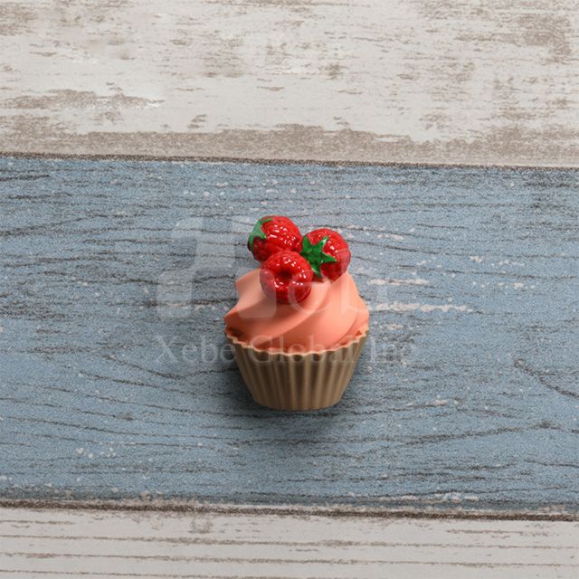 custom strawberry cupcake fridge magnet