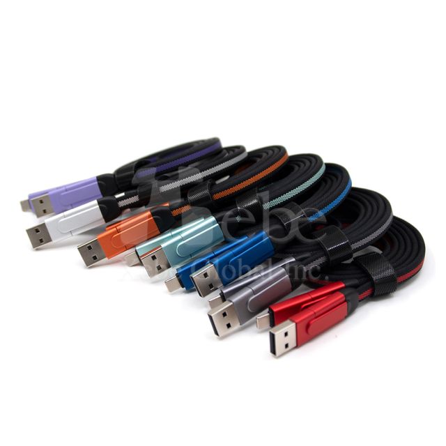 red multifunction usb charging cable