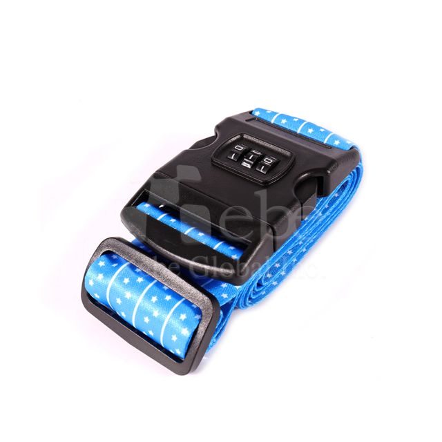 blue dot customized tsa lock luggage straps