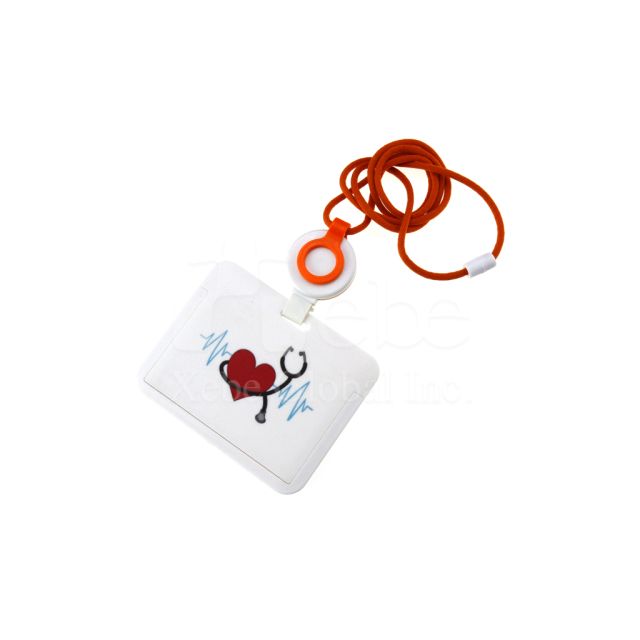 heart stethoscope customized card holder