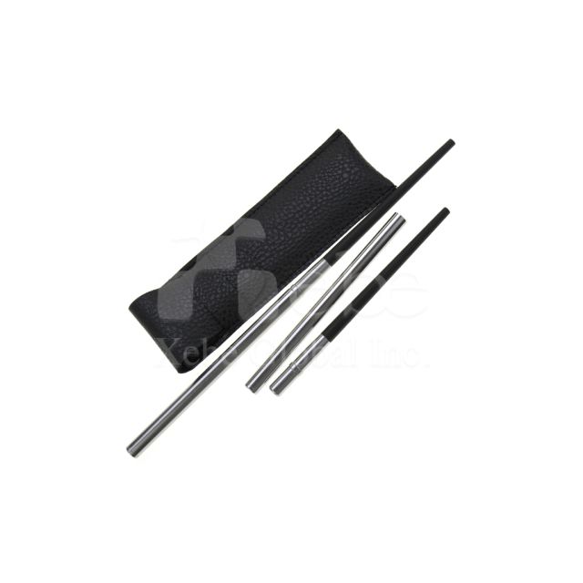 leather case customized eco friendly chopsticks