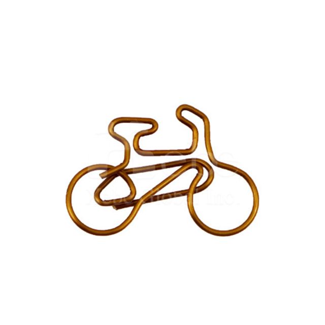 old fashioned bike shaped customized paperclip