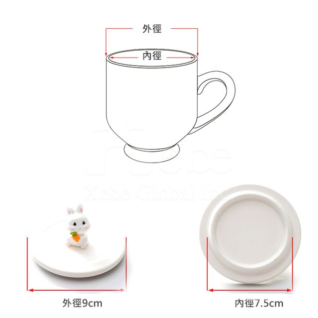 ceramic material shape cup cover