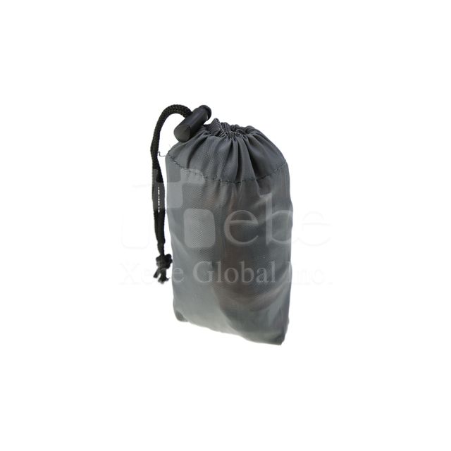 simple fashion style grey drawstring bag