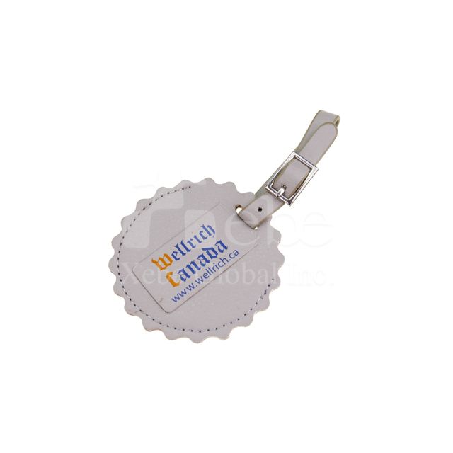 customized special shape beer cap luggage tag