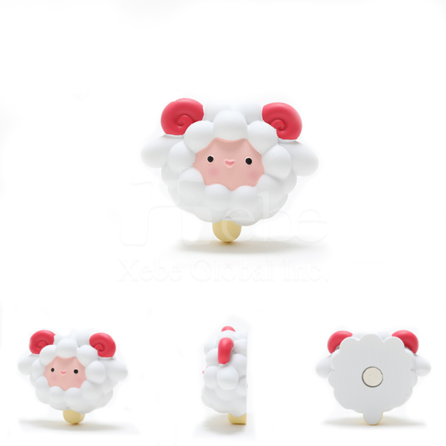 smiling sheep 3D figure magnet