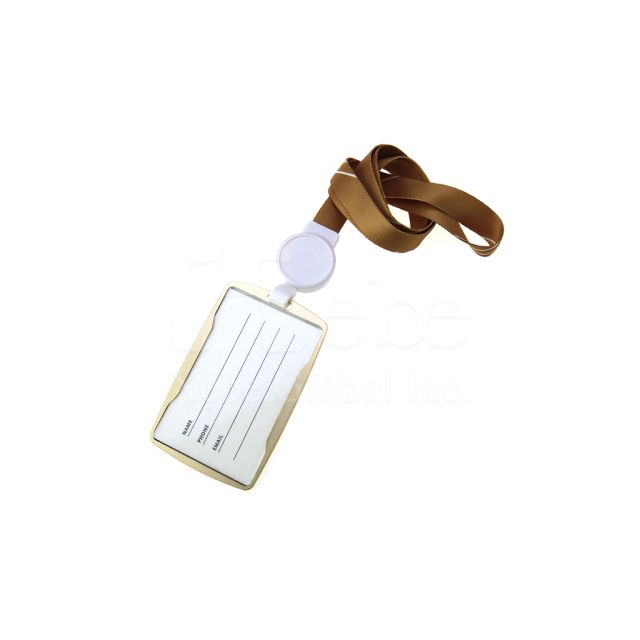 customized retractable lanyard card holder