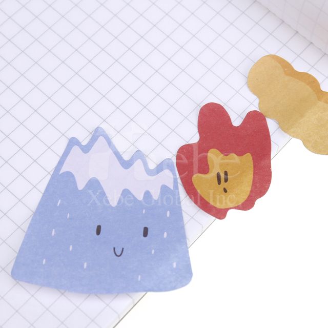 camping style sticky notes special shaped sticky note printing
