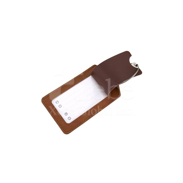 leather engraved luggage tag