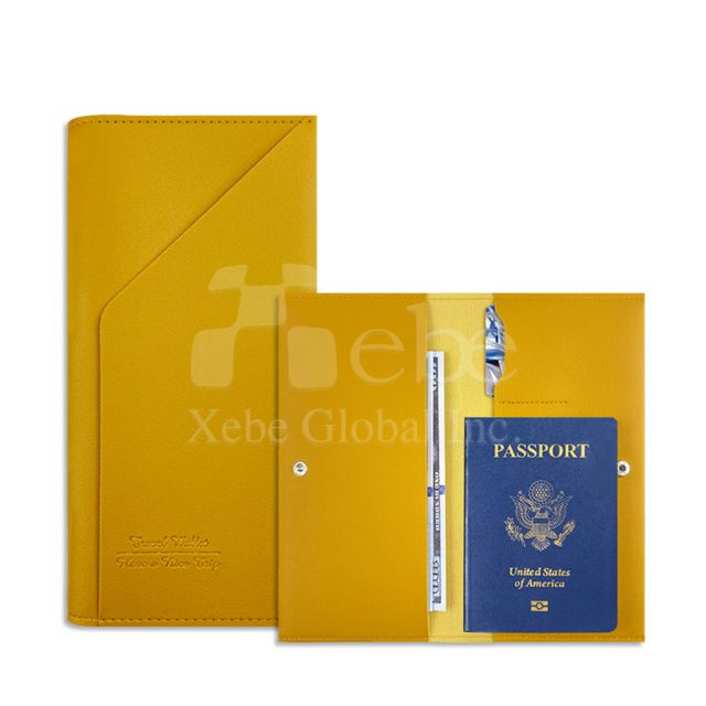 mustard yellow passport holder