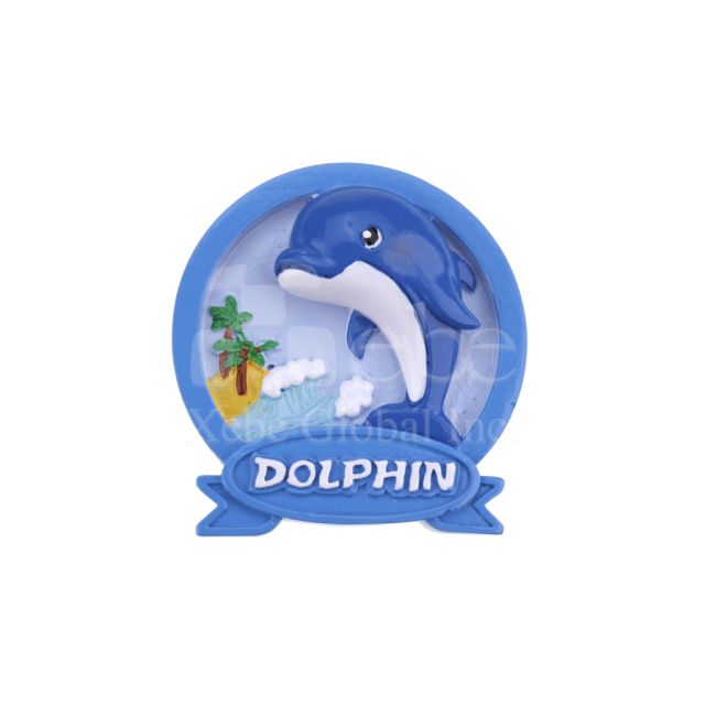 dolphin shaped magnet custom souvenir