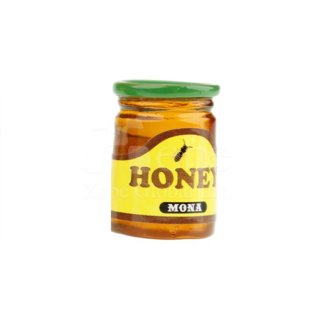 custom 3d resin fridge magnet honey jar