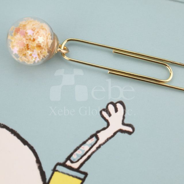 star sequin ball paper clip customized