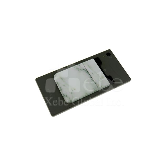 white marble card holder