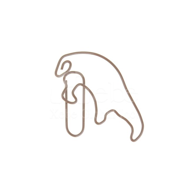 pangolin shaped paper clip