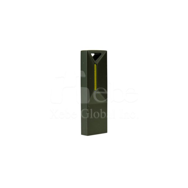 Black minimalist rectangular metal USB employee gifts