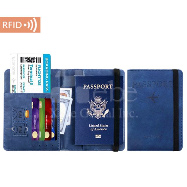 RFID theft proof multifunctional passport holder